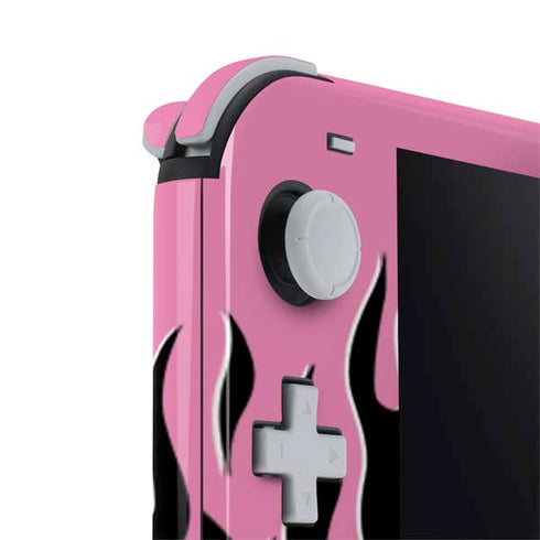 Pink Flames Nintendo Switch Lite Skin